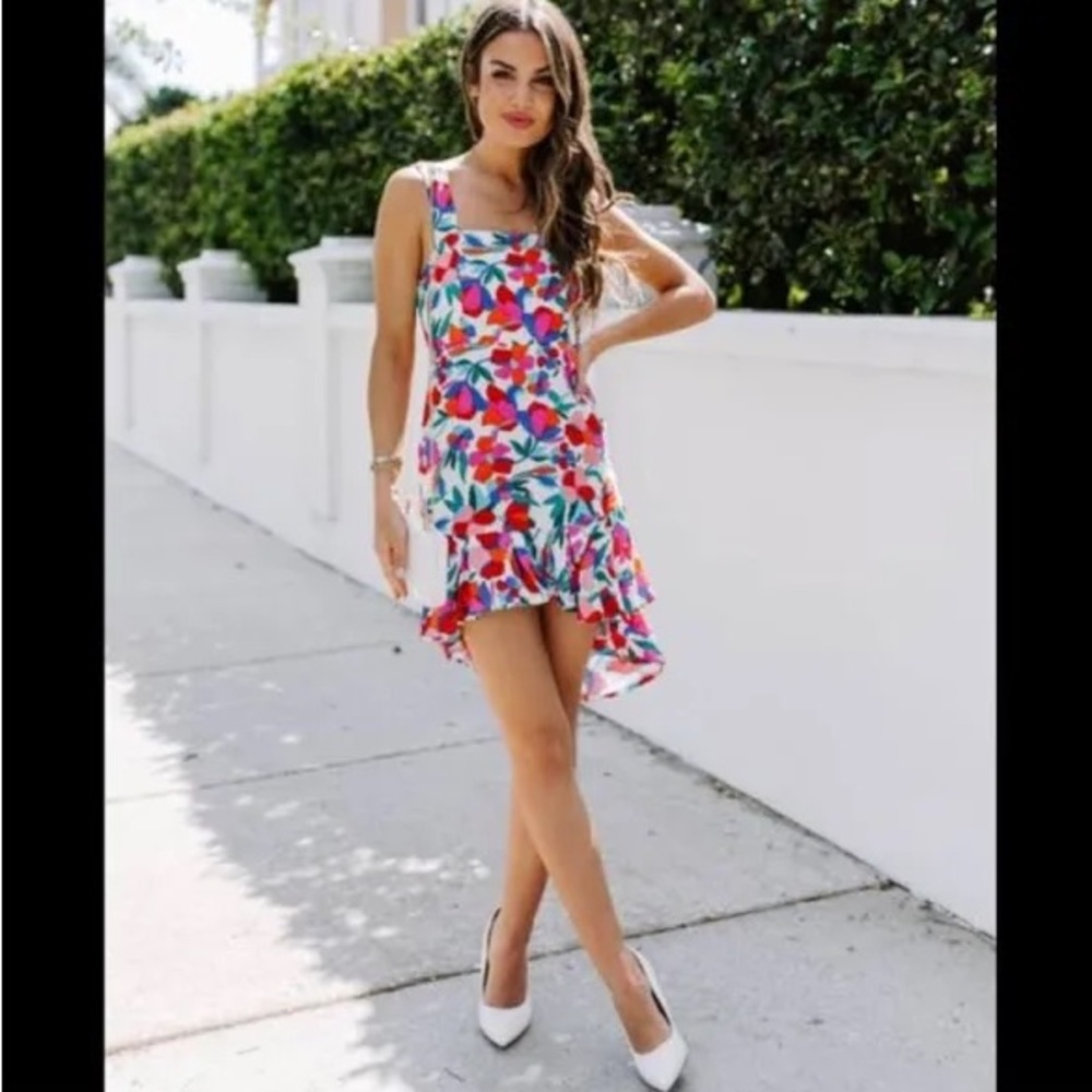 NWT Vici harvest floral high-low dress